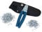 Southern 94 Hog Ring Pliers Straight and Galvanized with 200 Rings and Belt Case - 100 Small Rings and 100 Large Rings for Upholstery, Fencing, Sausage Casing, Cages, Railing and More