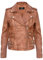 Infinity Leather Damen Retro Bräunen 100% Nappaleder Bikerjacke XL