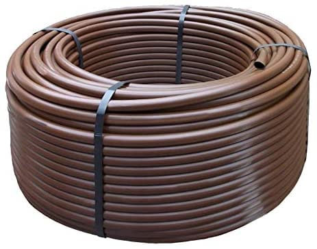 Suinga Tubo irrigazione a goccia 16 mm marrone 400 metri, senza goccioline