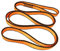 FOSER 18mm Nylon-Schlingenläufer, hochfestes Nylon Seil, zum Yoga-Hängematte, Wandern, Erstellen von Ankersystemen, Downhill (Orange(1pcs), 60cm/24in)