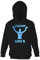 Varsany Kapuzenpullover für Jungen, Motiv: Boxing Champ Gr. 7-8 Jahre , schwarz / blau
