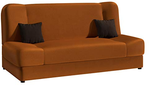 Mirjan24 Schlafsofa Jonas, Sofa mit Bettkasten und Schlaffunktion, Bettsofa, Dauerschläfer-Sofa, Schlafcouch, Materialmix, Couch vom Hersteller, Wohnlandschaft (Manila 31 + Manila 31 + Manila 04)