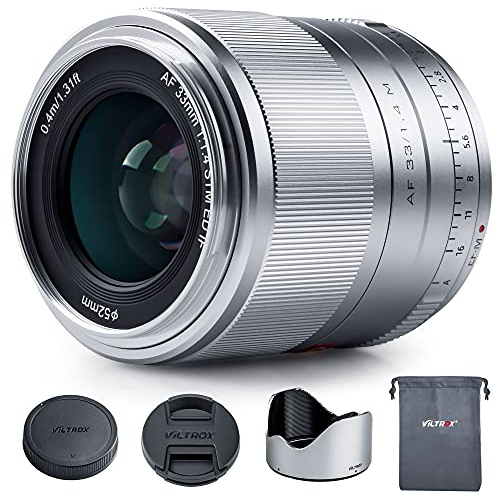 VILTROX 33mm F1.4 M Objetivo Enfoque Automático APS-C Prime Lente para Canon EF-M Mount Cámaras EOS M6Ⅱ M50 M5 M3 M100 M10