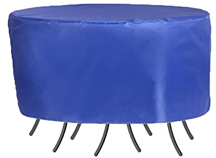 110x71cmAbdeckung Für Gartenmöbel Rund, Abdeckhaube Gartenmöbel Wasserdicht, Gartentisch Schutzhille Schutzhülle Abdeckplane, Outdoor-Möbelabdeckung 420D Schutzabdeckung
