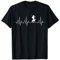 Jäger mit Hund Herzschlag Jagdhund EKG Jagen T-Shirt