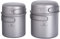 Boundless Voyage Titanium Pot Pan Cook Set with Folding Handle Outdoor Camping Picnic Hiking Mug Plate Tableware Mess Kit Ti2052C