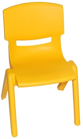 alles-meine.de GmbH Tisch & Stühle Sitzgruppe Artikel & Farbe frei wählbar Kinderstuhl - GELB - bis 100 kg belastbar/stapelbar/kippsicher - für INNEN & AUßEN - Plastik ..