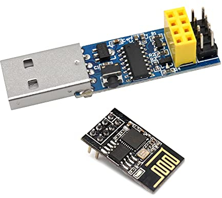 ARCELI 1PCS USB zu ESP Breakout ESP-01 Prog WiFi Programmer Downloader Adapter mit Reset Auto-Download Circuit