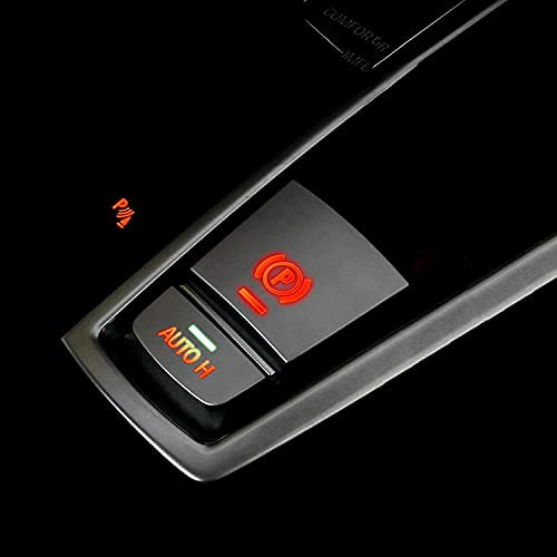 Elektronischer Parkbremsschalter Knopf für BMW Zubehör F10 X3 X4 X5 X6, Lichtabdeckung Handbremsknopf Chrom für BMW F07 F01 F25 F26 F11 F06 F16