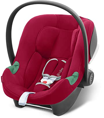 CBX by CYBEX Babyschale Aton B2 i-Size, Ab Geburt bis ca. 24 Monate, Max. 13 kg, Inkl. Neugeboreneneinlage, SensorSafe kompatibel, Rot