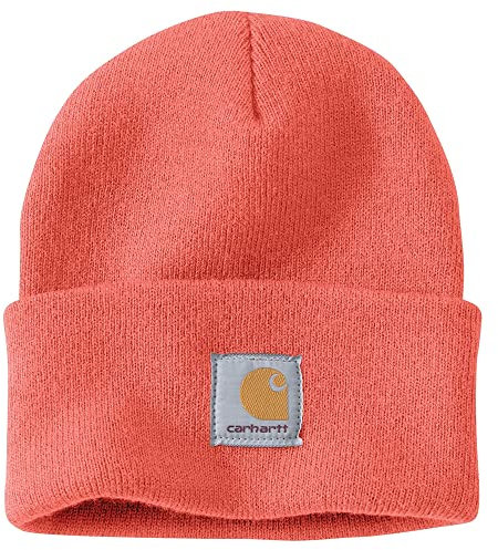 Carhartt Herren-Strickmütze mit Krempe, Elektrische Koralle, Einheitsgröße