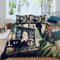 RFFLUX New York Bettwäsche 155x220 cm 3teilig mit Reißverschluss 3D Modern Stadt Landschaft Bettwäsche Sets Warme Winter Sommer Weich und Angenehme Bettbezüge mit 2 Kissenbezug 80x80 für Teenager