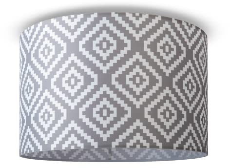 Paco Home Deckenlampe Lampenschirm Stoff Lampenschirm E27 Hängeleuchte Schlafzimmer Rund Vintage Retro Zylinder Textil