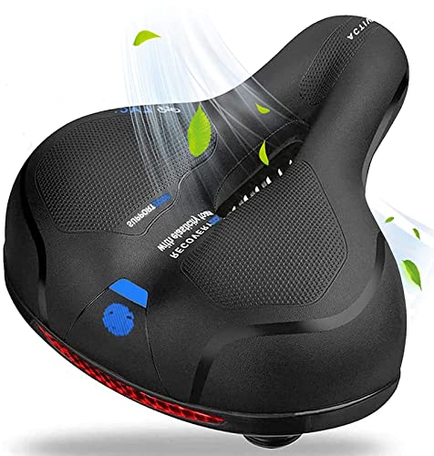 VARUN Fahrradsattel Herren Damen Bequem Gepolsterter Memoryschaum Fahrrad Sattel Hohl Ergonomisch Fahrradsitz Wasserdichter und Atmungsaktiver MTB Sattel mit Stoßdämpfenden Bällen