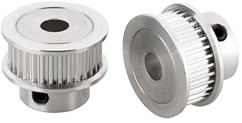 Turmberg3D - 2x GT2 Zahnriemenräder/Pulley Antrieb - 60 Zähne - Bohrung-Ø: 8mm - Riemen-Breite: 10mm (GT2-10 · 60T · Ø8)