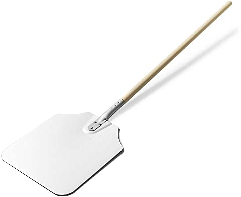 Forgast Gastro Pizzaschaufel | 100cm Grifflänge | Pizzaheber | Pizzawender | Pizzaschieber | Kunststoffgriff