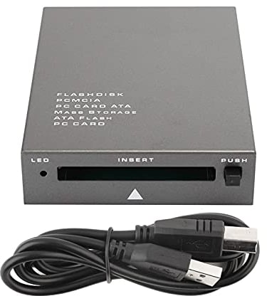 Dioche USB zu Pcmcia Adapter, USB 2.0 zu PC ATA Flash Speicherkartenleser-Adapter, hohe Übertragungsgeschwindigkeit, Plug-and-Play für PC