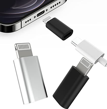 Lightning Male to USB C Female Adapter(3pack)Type C Charger Cable Port Charge Connector for Apple iPhone 14 13 12 11 Pro Max Mini Xs Se 7 X Xr 8 Plus 6 Ipad Air 2018 Converter Charging Cord Data Sync
