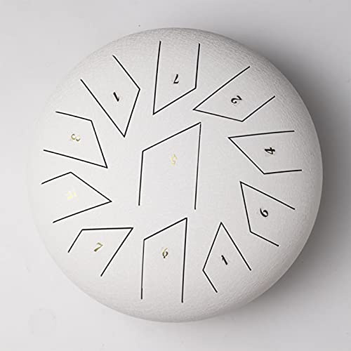 11 Noten Tank Drum 10 Zoll Stahlzungentrommel Zen Drum Set C Key Percussion Instrument Drum für Yoga Meditation Musikalische Bildung Unterhaltung Konzert mit Reisetasche, Schlägeln, Musikbuch