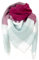 FIFTHAVE Schal Damen Scarf Women Tuch Schal Winterschal Karo Herbst Strickschal Weich Warmer Deckenschal Poncho Cape Herbstschal Dreieckstuch Rosenrot