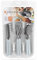 Kinvara Set de Cubiertos Blanco Plateado Acero Inoxidable Plástico (6 Unidades)