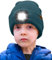 ATNKE Kids LED Beleuchtete Mütze mit Licht,Wiederaufladbare USB 4 LED Laufmütze Extrem Heller Lampe Winter Warme Stricken Mütze Großartig Geschenke für Jungen und Mädchen/Olive Green