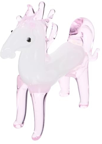 RORPOIR Kristallverzierungen Briefbeschwerer Pferd Mythische Pferdefiguren Pferdestatue Aus Glas Sternzeichen-pferdefiguren Bauernhoftierfiguren Wohnkultur Kristall Pferd Sika Rotwild Büro