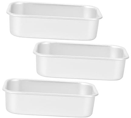 IMIKEYA 9pcs Loaf Pan Muffin Reusable Baking Moulds Non-Stick High Temperature Resistance for Bread Cheese Cheesecake Cookies Mousse Pastry Dessert