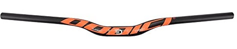 Fahrradlenker 31. 8mm Vollkohlefaser steigen Mtb Lenker Matte 690/720 / 740mm 5 Grad Fahrradgriff Bar Fahrrad Teil Zubehör Fahradlenker (Color : 740 Orange Matte)