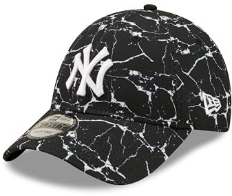 New Era New York Yankees - - Cap Kappe Basecap - 9Forty - verstellbar gebogener Schirm Teamlogo - schwarz - One-Size