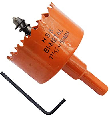 Scie cloche 50mm LAIWEI pour percer des trous dans le bois, le placoplâtre, le PVC, etc. Outil de perçage tranchant et durable