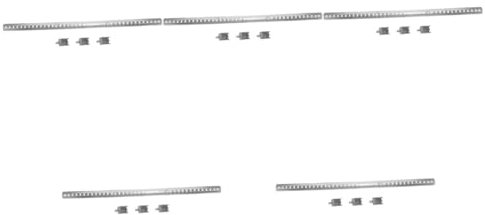 Garneck 5 Juegos De Estante De Soporte para Refrigerador Refrigerador para Congelador Estante para Refrigerador Herramienta De Abrazadera De Soporte para Refrigerador Clip para
