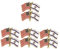 VALICLUD 8 Stk Abzeichen der israelischen Flagge dekoration deutschland flagge pin Hut-Pin-Abzeichen Anstecknadel mit US-Flagge Hut der amerikanischen Flagge Fahnennadel Pin-Ästhetik