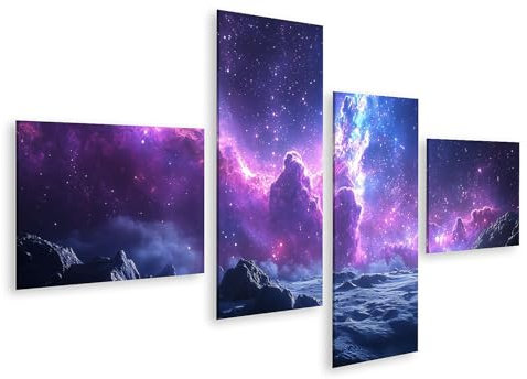 islandburner Bild auf Leinwand Universum hautnah - spektakulärer Blick für Astrophysik-Begeisterte Bilder Wandbilder Poster