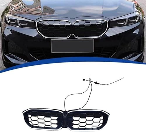 WangjunF Auto Frontstoßstange Kühlergrill für BMW 3 Series G20 with LED 2023-2024, Auto Mesh Grill, Zentrum Niere Grill,Exterior Dekoration Zubehör