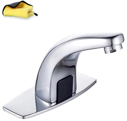 Touchless Bathroom Faucets Motion Sensor Faucet Commercial Infrared Automatic Faucets Automatic Restroom Faucet Hands-Free Toilet Commercial Faucet Cold Water