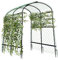 UNHO Tall Garden Arch Trellis for Climbing Plants, Outdoor Metal Plant Support Archway Garden Arbor Tunnel for for Vegetables Plant Cucumber Trellis with Netting Black