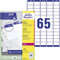 AVERY Zweckform L7651-100 Adressetiketten/Adressaufkleber (6.500 Etiketten mit ultragrip, 38,1x21,2mm auf A4, bedruckbar, selbstklebend, für Absenderetiketten, Papier matt) 100 Blatt, weiß