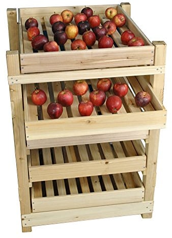 Selections (5 Drawer Traditional Wooden Apple Storage Rack