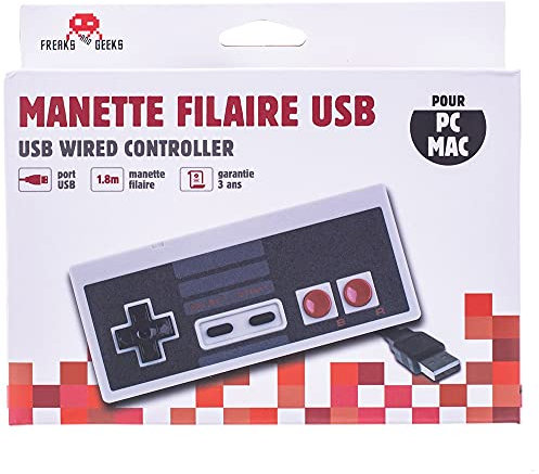 Freaks and Geeks - Mando Usb Forma Nes Para Pc/Mac En Caja Mandos Pc Usb (PlayStation 5)