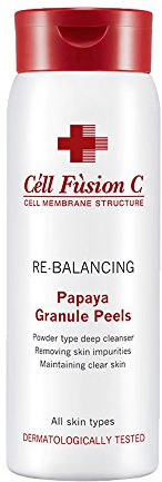 Cell Fusion C Milde Tiefenreinigung mit natürlichen Enzymen Papaya-Granulatschalen, 150 g