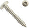 Blechschrauben mit Linsenkopf - 4,8x13 - (25 Stück) - Form C (mit Spitze) - (Innensechsrund Antrieb TX) - DIN 7981 (ISO 14585) - Edelstahl A2 V2A - SC7981