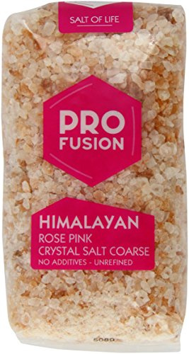 Profusion Organic Himalayan Rose Pink Crystal Salt Coarse, 500g | Coarse Pink Crystal Salt, Unrefined, Ideal for Seasoning and Cooking, Vegan