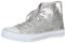Brandsseller Damen Sneaker Pailletten Halbhoch/Damenschnürer/Damenboots - Farbe: Silber - Größe: 42