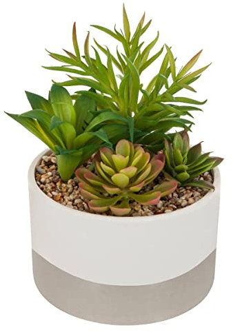 Atmosphera - Plante Artificielle - Pot en céramique - H20-5 cm