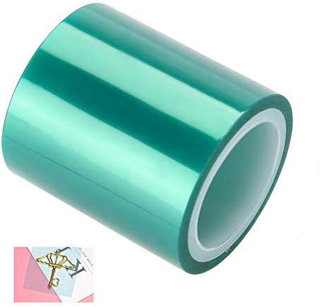 Green Craft Tape Nahtloses Klebeband ohne Spuren für Hohlrahmen Metal Expoy UV Harz Handwerk offene Lünette DIY Hilfswerkzeug für die Herstellung von Charm Anhängern Metal Craft PET Film