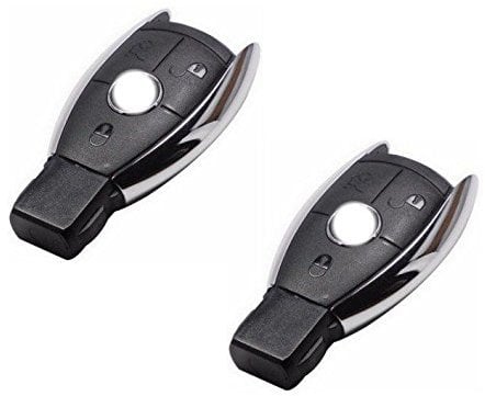 JURMANN 2X Mercedes Chrom Schlüssel Gehäuse Fernbedienung Infrarot 3 Tasten KS18NO W169 W245 W203 W204 CL203 C204 C209 A209 W210 W211 W212 W220 W164 X164 W251 V251 W639 906
