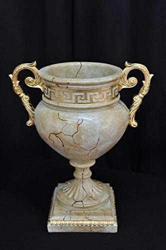 JV Moebel Design Blumen Topf Dekoration XXL Vase Vasen Handarbeit Deko Kelch Pokal 49cm