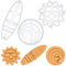 3er Set Surfen Ausstechformen (Formen: Surfer, Surfbrett und Sonnenschein), 3 Teile, Bakerlogy