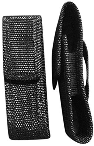 Funda para linterna de nylon, funda de bolsa con cinturón adhesivo de 12 cm, para linterna LED